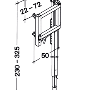 Uchwyt międzystropowy 230-325cm do Geda Star 200/250